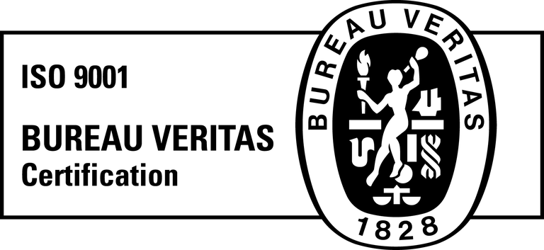 ISO 9001 certified company - Bureau Veritas
